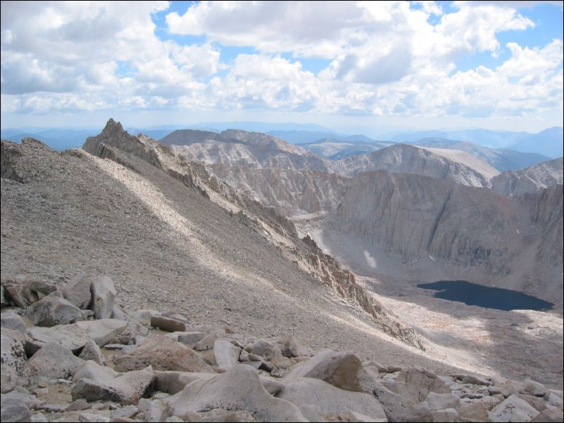65 summit ridge way back, Mt Muis in distance